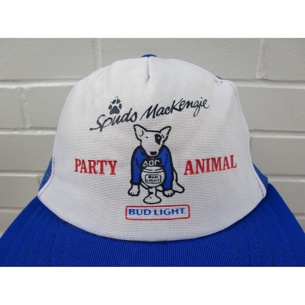 Vintage Bud Light Promo Snapback Trucker Hat Spuds Mackenzie Party Animal Beer - Picture 3 of 15